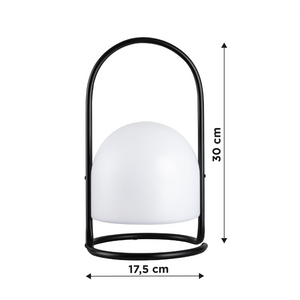 Lampada Da Esterno Led Lanterna Impermeabile Resistente Design Moderno Tavolo Arredo Giardino Luce Colore Bianco Caldo/Freddo Struttura Metallo Antiruggine Certificata RoHS Trasportabile Geoje