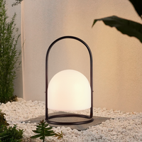 Lampada Da Esterno Led Lanterna Impermeabile Resistente Design Moderno Tavolo Arredo Giardino Luce Colore Bianco Caldo/Freddo Struttura Metallo Antiruggine Certificata RoHS Trasportabile Geoje