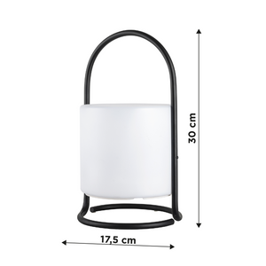 Lampada Da Esterno Led Lanterna Impermeabile Resistente Design Moderno Tavolo Arredo Giardino Luce Colore Bianco Caldo/Freddo Struttura Metallo Antiruggine Certificata RoHS Trasportabile Yeosu