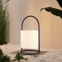 Lampada Da Esterno Led Lanterna Impermeabile Resistente Design Moderno Tavolo Arredo Giardino Luce Colore Bianco Caldo/Freddo Struttura Metallo Antiruggine Certificata RoHS Trasportabile Yeosu