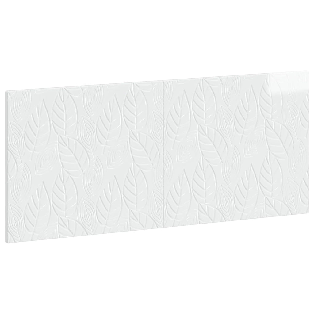 Testiera da Muro DELFT Bianco Lucido Legno ingegnerizzato 897189
