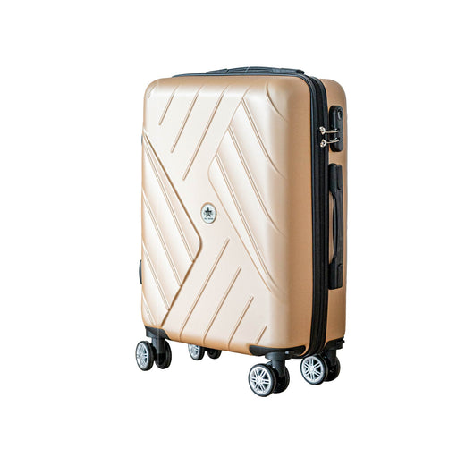 COVERI Trolley Bagaglio Mano Rigido 38x56x23 Piccolo Ultraleggero Valigia In Abs Con 4 Ruote Removibili Manico Chiusura Di Sicurezza Per Compagnie Low Cost Economy Zaino Da Viaggio Basilea-Ororosa