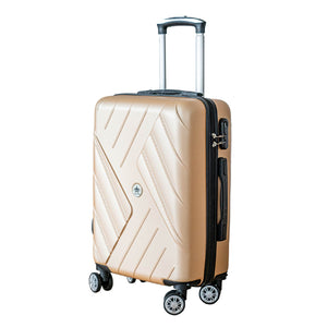 COVERI Trolley Bagaglio Mano Rigido 38x56x23 Piccolo Ultraleggero Valigia In Abs Con 4 Ruote Removibili Manico Chiusura Di Sicurezza Per Compagnie Low Cost Economy Zaino Da Viaggio Basilea-Ororosa