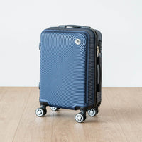 COVERI Trolley Bagaglio Mano Rigido 38x56x23 Piccolo Ultraleggero Valigia In Abs Con 4 Ruote Removibili Manico Chiusura Di Sicurezza Per Compagnie Low Cost Economy Zaino Da Viaggio Maiami-Blu