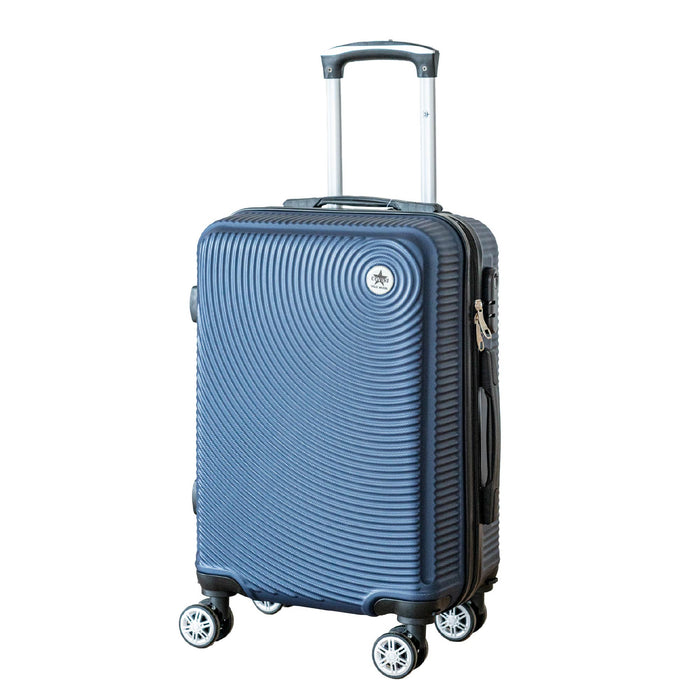 COVERI Trolley Bagaglio Mano Rigido 38x56x23 Piccolo Ultraleggero Valigia In Abs Con 4 Ruote Removibili Manico Chiusura Di Sicurezza Per Compagnie Low Cost Economy Zaino Da Viaggio Maiami-Blu