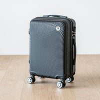 COVERI Trolley Bagaglio Mano Rigido 38x56x23 Piccolo Ultraleggero Valigia In Abs Con 4 Ruote Removibili Manico Chiusura Di Sicurezza Per Compagnie Low Cost Economy Zaino Da Viaggio Maiami-Nero