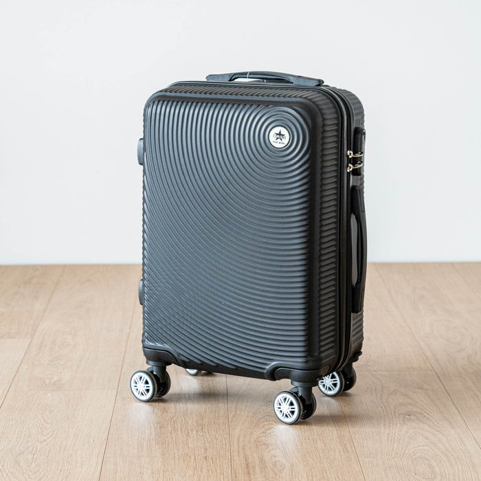 COVERI Trolley Bagaglio Mano Rigido 38x56x23 Piccolo Ultraleggero Valigia In Abs Con 4 Ruote Removibili Manico Chiusura Di Sicurezza Per Compagnie Low Cost Economy Zaino Da Viaggio Maiami-Nero