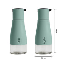 Set Condimento 4 Pezzi Olio Aceto Sale Pepe Vetro Acciaio Certificato Per Alimenti Organizzatore Acciaio Inox Con Stand In Metallo Condimenti Tavola Oliera Saliera Dispenser Tavola Organizer Porta Spezie Barattoli Contenitori Salvia