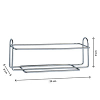 Set 4 Contenitori In Vetro Cucina Portaspezie 90 Ml Con Espositore In Metallo Barattoli Moderni Sale Pepe Rotondi Tappo Girevole Acciaio Per Regolazione Con Moderne Scritte Certificati Contatto Alimentare Salvia