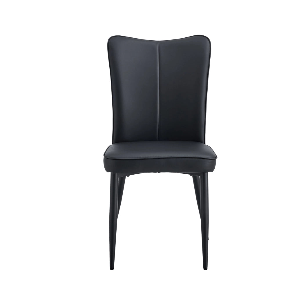 Tavolino Rotondo con 2 Sedie ¨C MINIMAL ¨C MDF, Piano ?60 cm, Gambe Nere