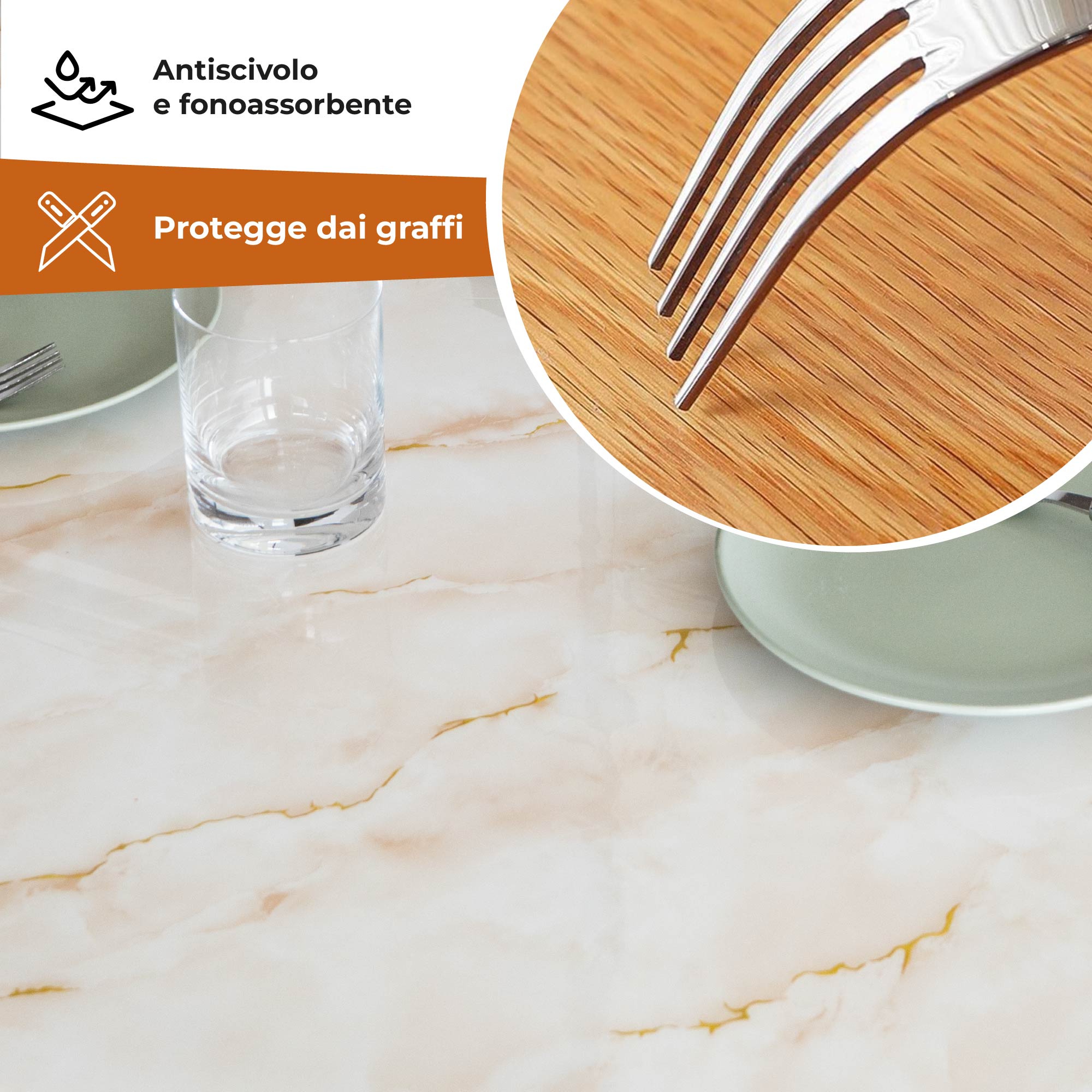 Copritavolo Stampato In Pvc Alto 1.2 Mm Pellicola Protettiva Cover Proteggi Tavolo Tovaglia Protezione Mollettone Spesso Antimacchia  Urti Olio Graffi Impermeabile Dis10 - 100x320Cm