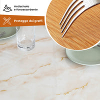 Copritavolo Stampato In Pvc Alto 1.2 Mm Pellicola Protettiva Cover Proteggi Tavolo Tovaglia Protezione Mollettone Spesso Antimacchia  Urti Olio Graffi Impermeabile Dis10 - 100x150Cm