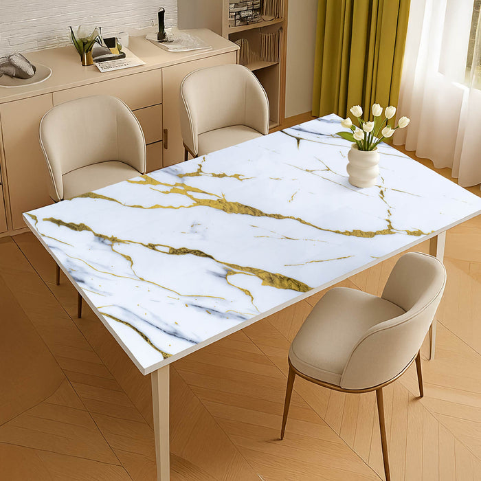 Copritavolo Stampato In Pvc Alto 1.2 Mm Pellicola Protettiva Cover Proteggi Tavolo Tovaglia Protezione Mollettone Spesso Antimacchia  Urti Olio Graffi Impermeabile Dis11 - 100x290Cm