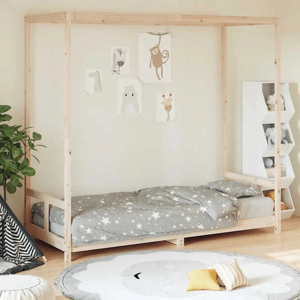 Giroletto per Bambini | Letto Infantile | Lettino 80x200 cm in Legno Massello di Pino
