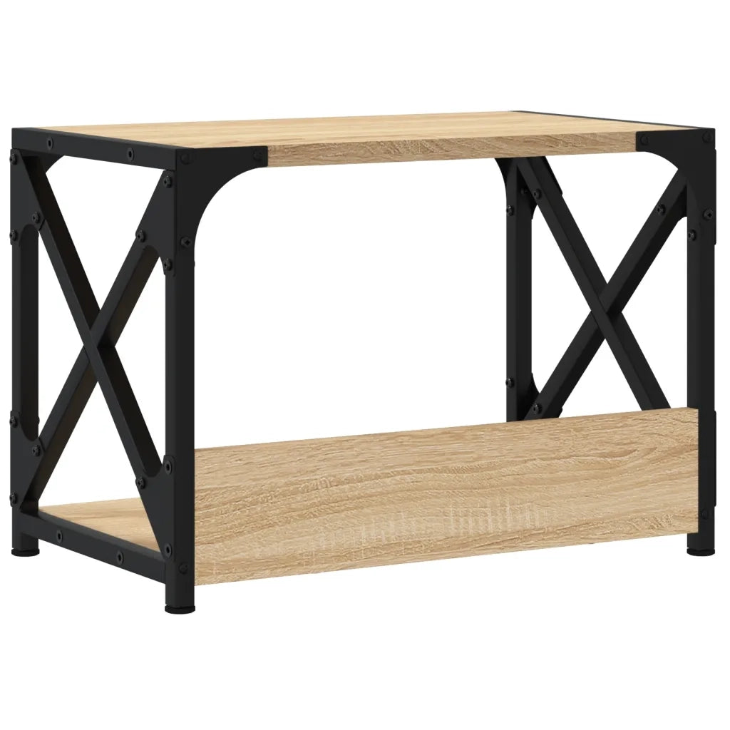Supporto Stampante 2 Piani Rovere Sonoma 44x26x31,5 Multistrato CFW8408536