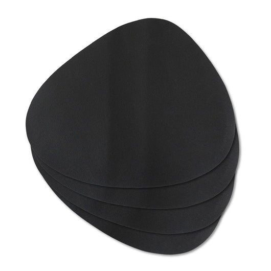 Set di 4 Tovagliette Americane in Similpelle – Eleganti, Antimacchia, Antiscivolo, Impermeabili, Termoresistenti e Lavabili – Utilizzabili da Entrambi i Lati, Ideali per Tavolo da Pranzo o Cucina Nero