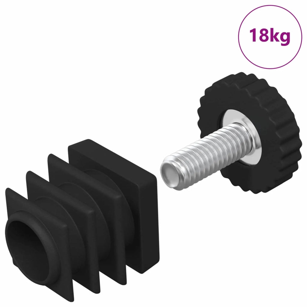 Livellatori per Mobili Regolabile 1895 pz Nero PP CFW1386140