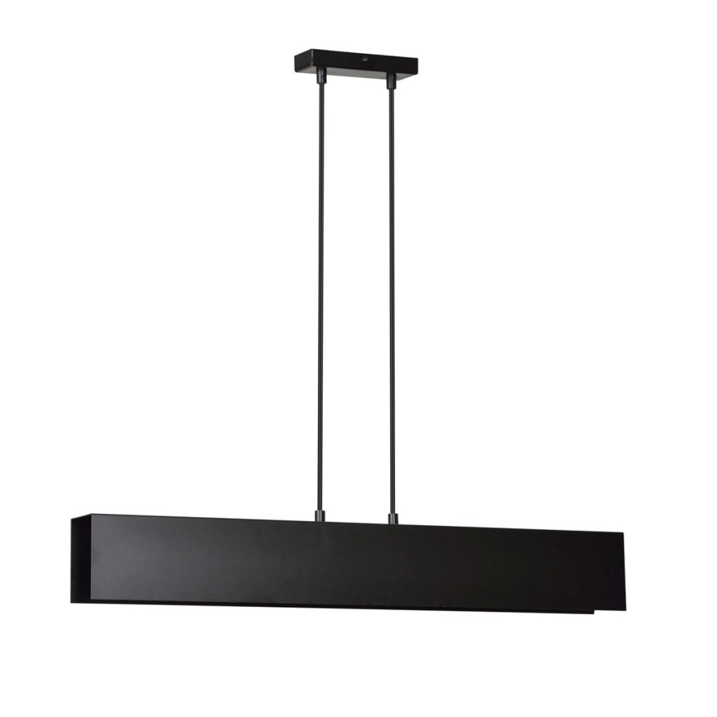 Lampada a sospensione GENTOR in acciaio nero opaco