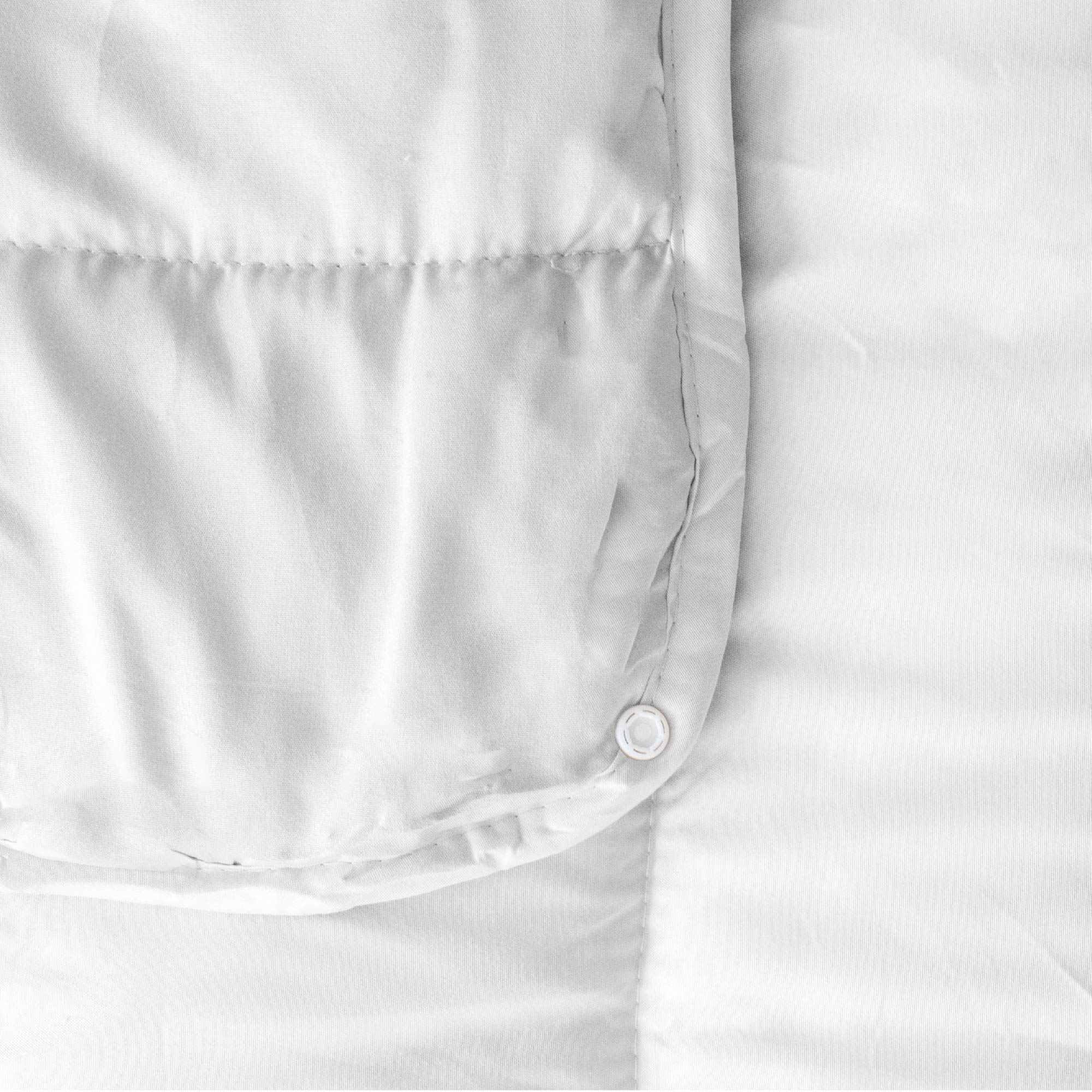 Piumino 4 Stagioni Matrimoniale con Calore Differenziato Modulabile Con Bottoni Clip Bianco-Bianco