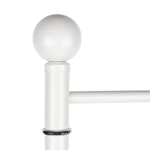 Piantana In Acciaio Inox Porta Asciugamani Da Terra 3 Bracci Girevoli 22x90 Cm Organizer Accessori Bagno Porta Stendi Salviette Bagno Moderno Elegante Stendi Indumenti  Bianco