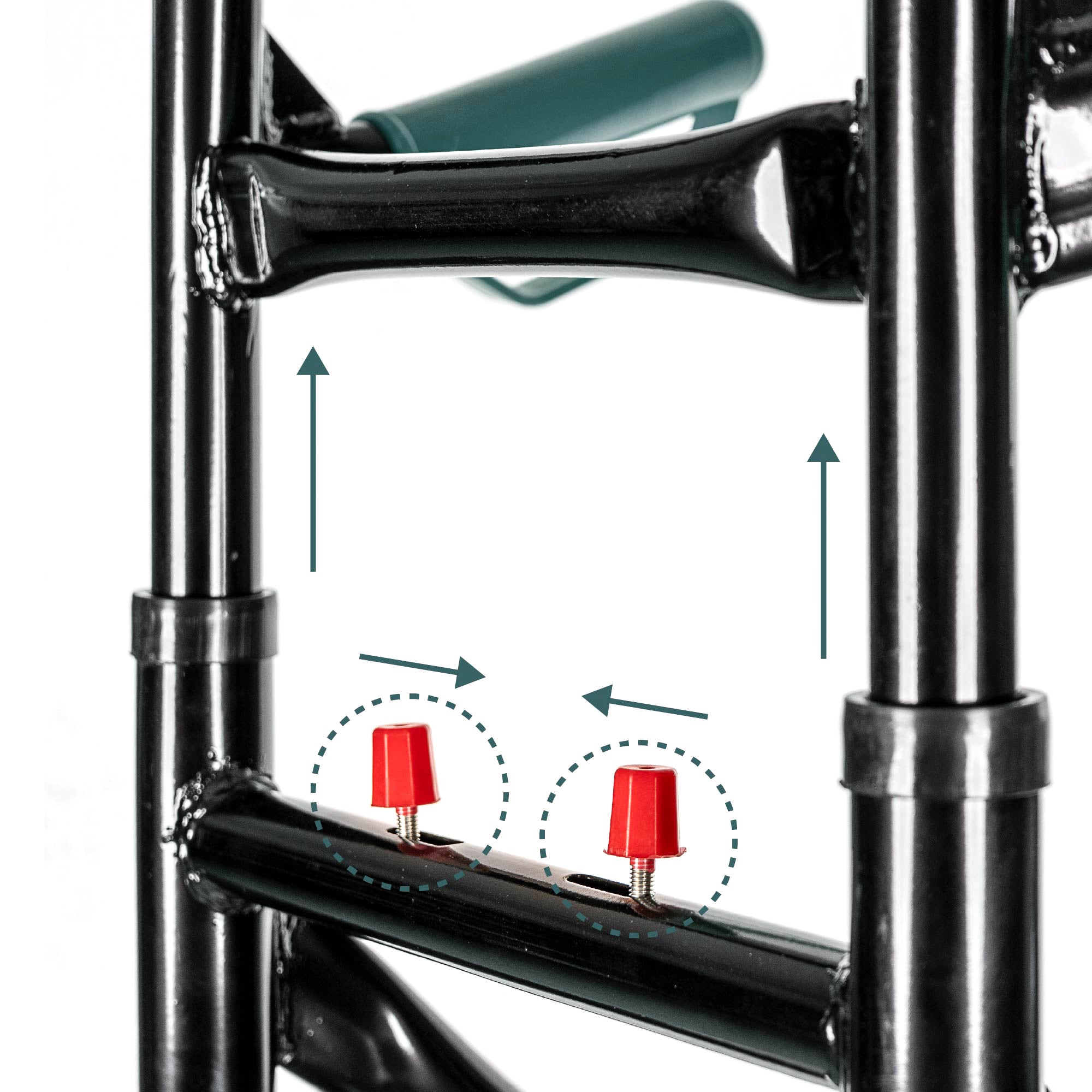 Carrello Portapacchi Per Scale Pieghevole Con 6 Ruote In Gomma Portatutto Capacità Carico 150 Kg Portatutto Traslochi Spesa Oggetti Pesanti  Altezza Regolabile Verde