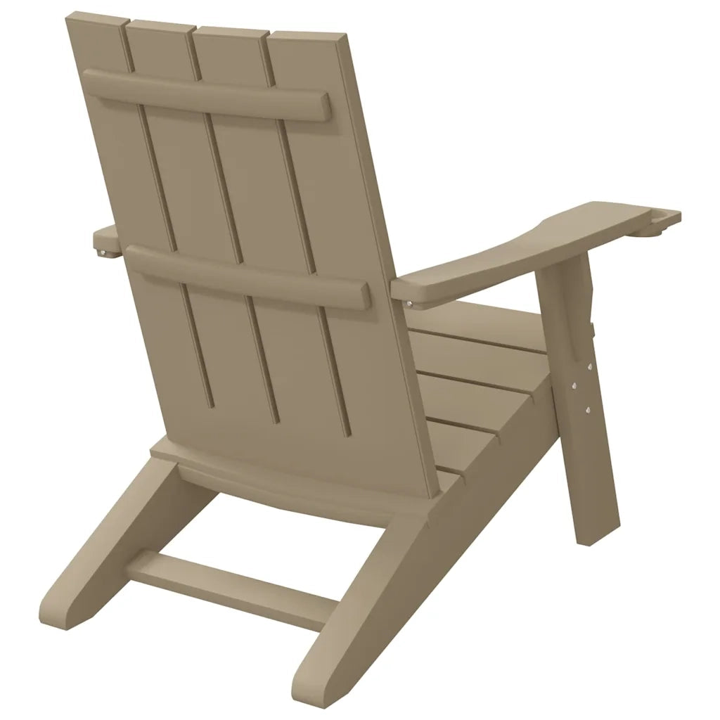 Sedia da Giardino | Sedie da Esterno Marrone Chiaro 75x88,5x89,5 cm Polipropilene