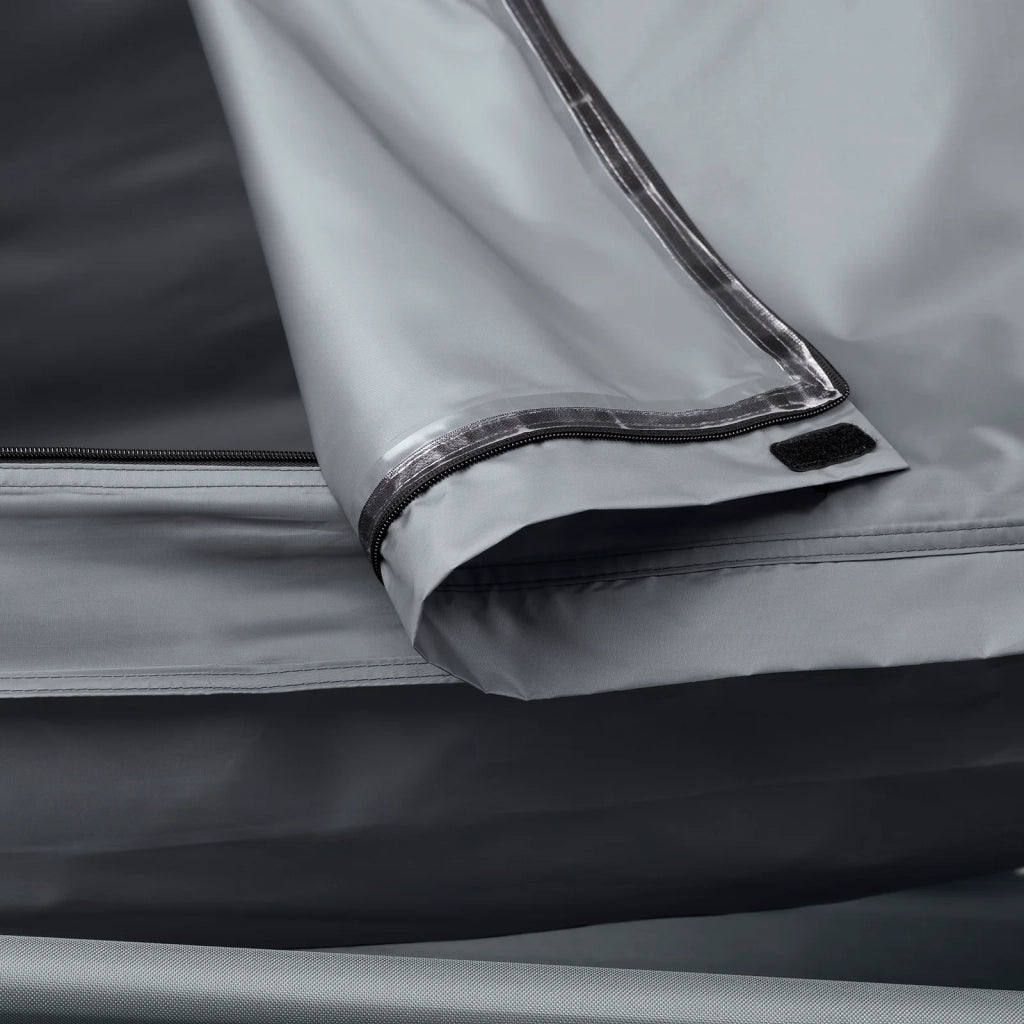 SoBuy Lettino da campeggio Brandina da campeggio Tenda da esterno con gancio per lampada e tasche porta scarpe Tenda 3 in 1 per 1 persona Pratica 193x86x160 cm OGS32-II-HG