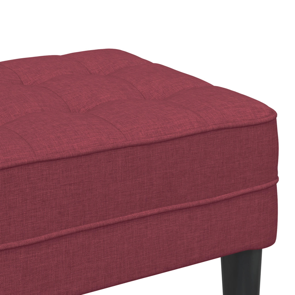 panchina  Rosso 113x57x39 cm Tappezzeria