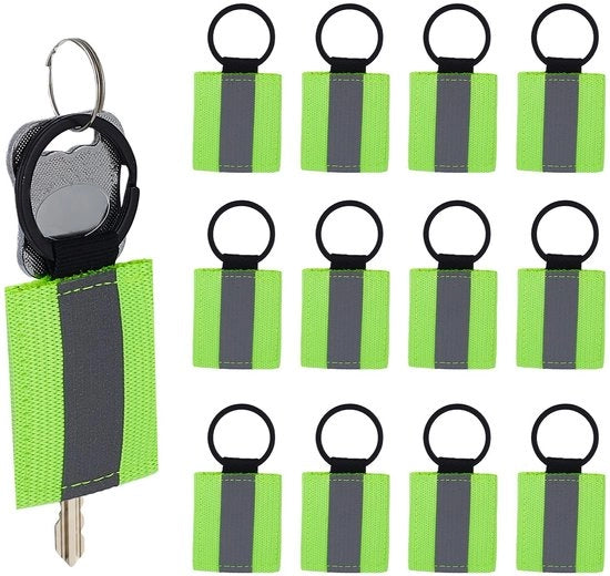 12 Stuks Etichette Riflettenti per Chiavi Decorative