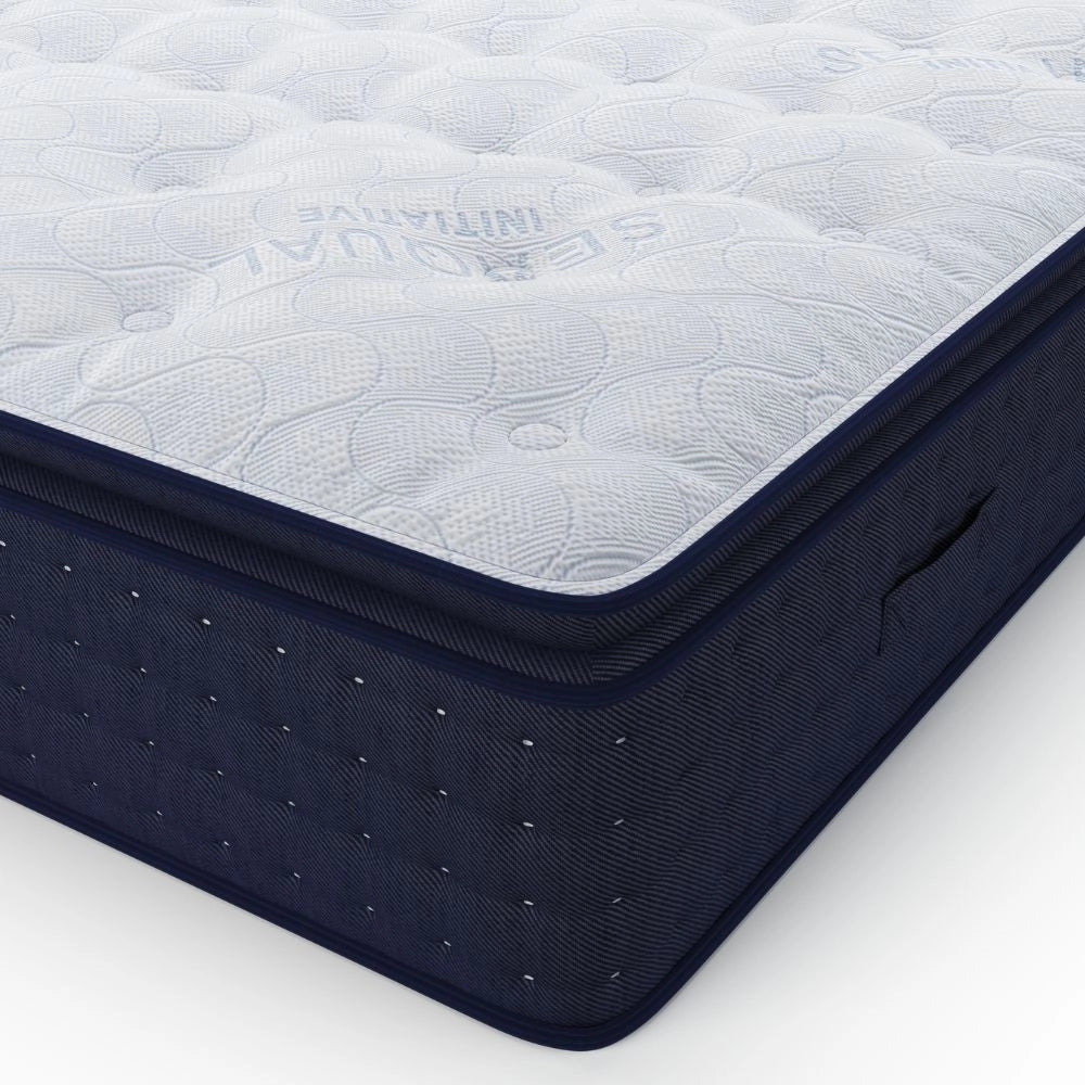 Materasso matrimoniale Atria in memory foam, con tessuto a maglia e molle insacchettate 160x190x33 cm.