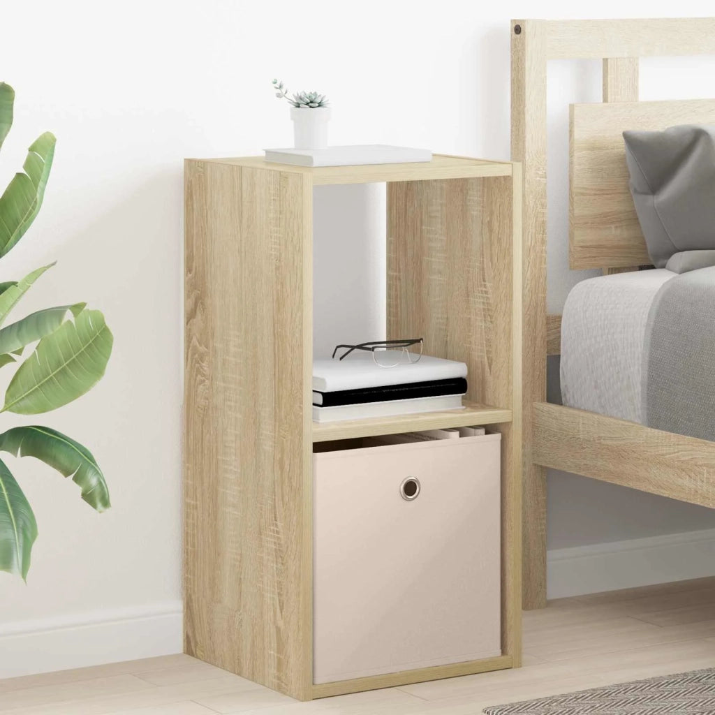 Comodino con cassetto 2 pcs Rovere Sonoma 35 x 32 x 68,5 cm