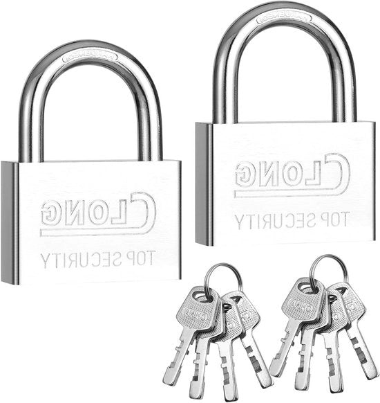 2 slot hanger 40 mm slot con chiave - resistente all'usura e compatto, inclusi 8 chiavi - per valigia, armadi, cassetti, cassetto degli attrezzi, magazzino, garage e giardino