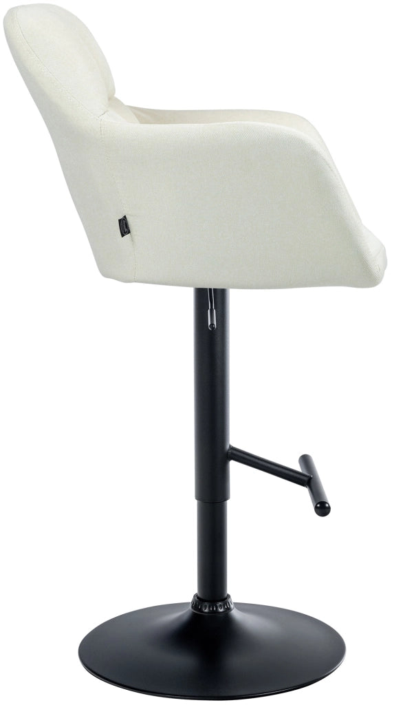 Barhocker Natoma Stoff schwarz