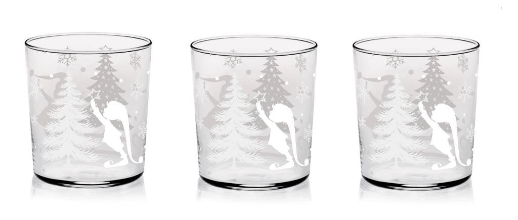 Set 3 Bicchieri da Tavola Acqua Vino Conic Elfo 360 ml Cerve