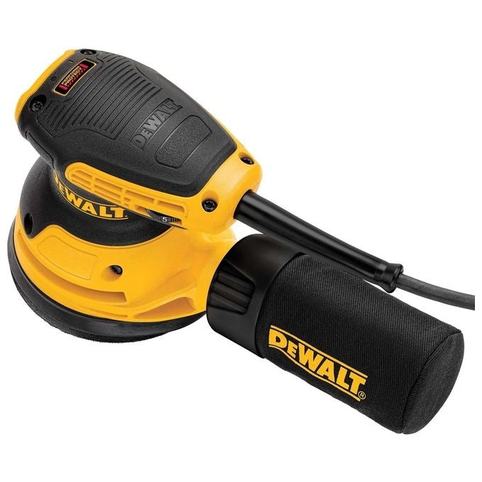 Dewalt DWE6423-QS Levigatrice Roto-Orbitale 125 mm 280 W 8000 12000 OPM colore Nero Giallo