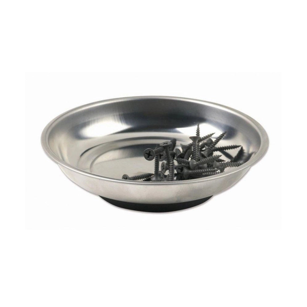 Trade Shop - Vaschetta Vassoio Piatto Magnetico Porta Minuterie Viti E Bulloni Tondo 150 Mm -