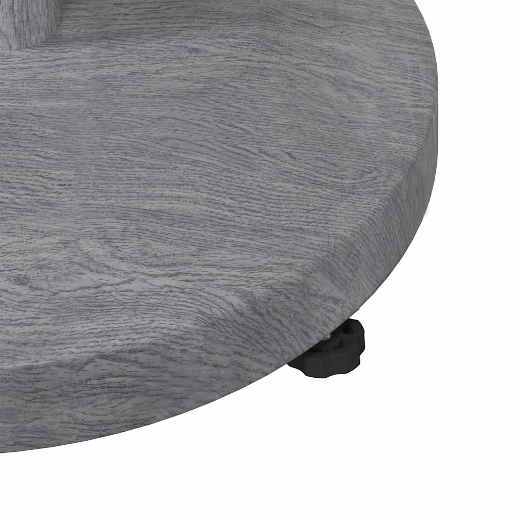 vidaXL Base per Ombrello da Esterno Aspetto legno grigio scuro