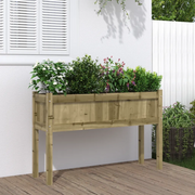 Fioriera Giardino con Gambe 110x31x70 cm Legno Pino Impregnato 837572