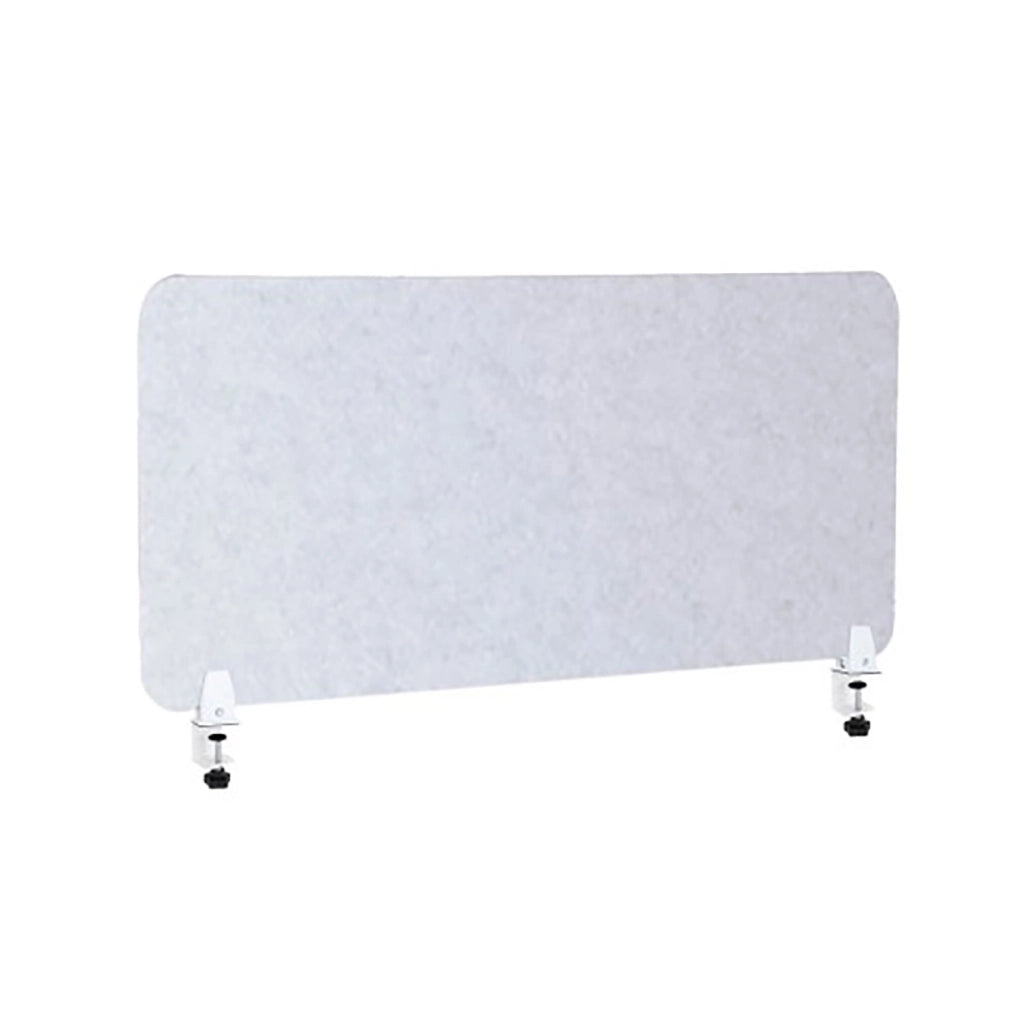 Pannello Fonoassorbente da Banco 80x45 cm Coppia di Morsetti Regolabili da Banco Finitura Grigio