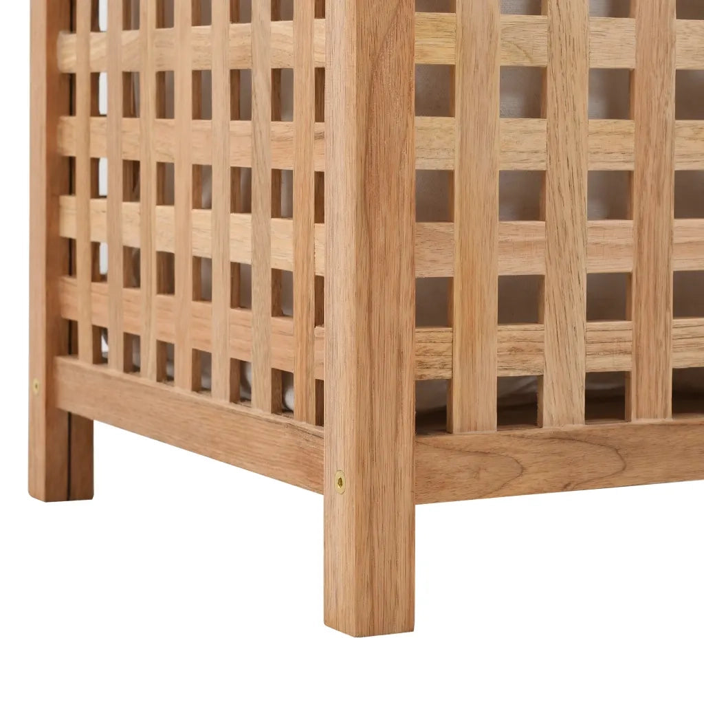 Portabiancheria 39x39x65 cm in Legno Massello di Noce 247603