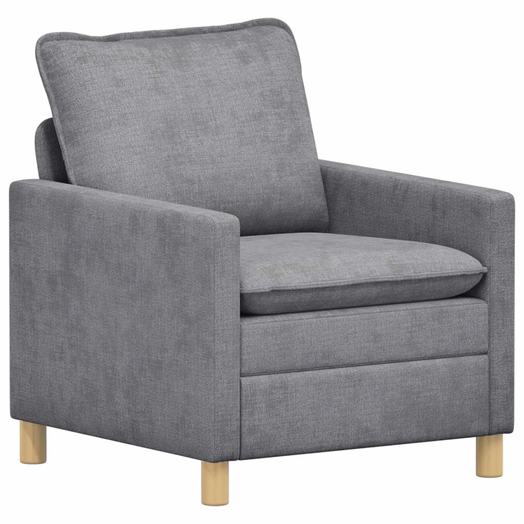 Set di divani 2 pcs Grigio Chiaro Poliestere