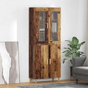 Credenza-Buffet-Armadio da cucina Legno vecchio 69,5 x 34 x 180 cm 239810