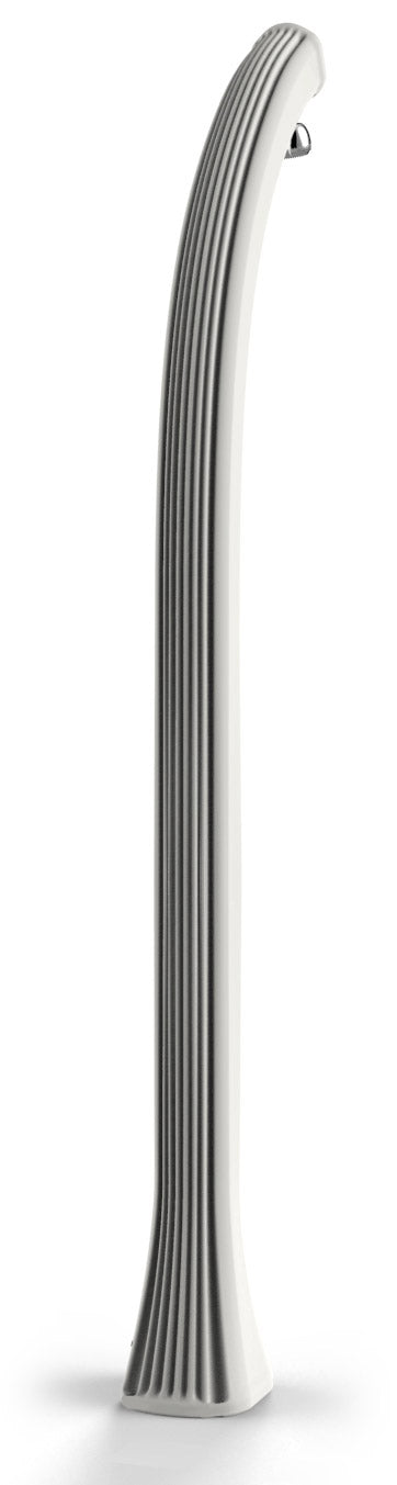 Doccia Solare da Esterno Giardino 26L Miscelatore Arkema New Happy Bianco