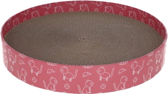 Krabbaplan Ronde per Gatti, Krabbaplan, Giocattolo per Gatti in Cartone di Golf, Krabbaplan, Altezza: 5,5 cm, Ø34 cm, 84441