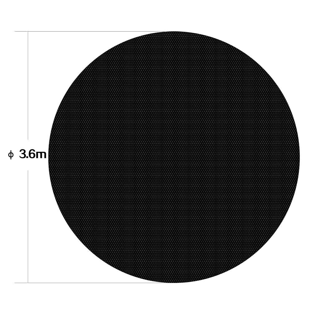 Copertura solare rotonda per piscina nera diametro 3,6 m riscaldamento solare in PE 16_0001696