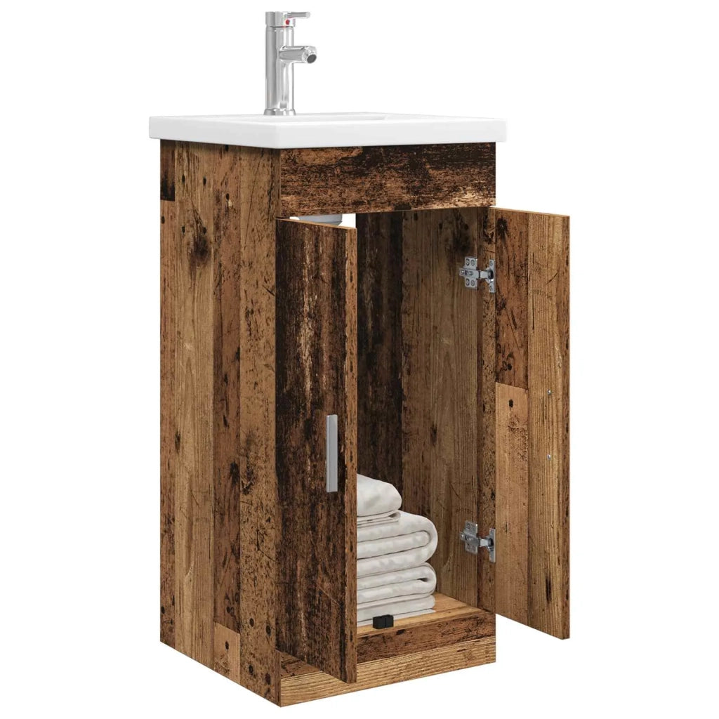 Mobile da bagno con lavabo Legno antico 42 x 40 x 84,5 cm 890678