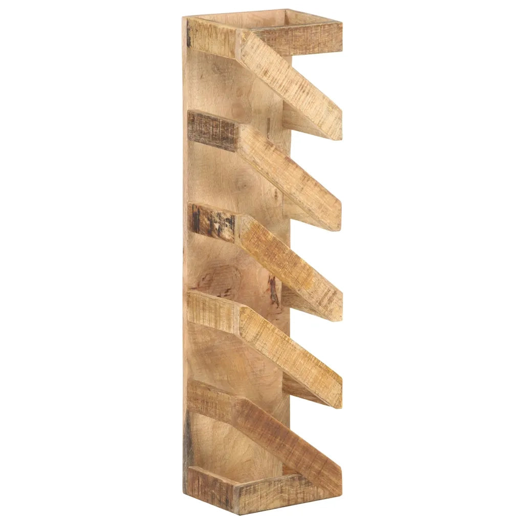 Portavino da 5 Bottiglie in Legno Massello di Mango 321627