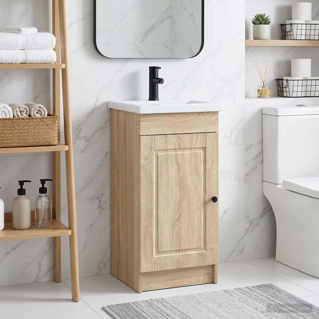 Mobile da bagno con lavabo Rovere Sonoma 42 x 40 x 84,5 cm