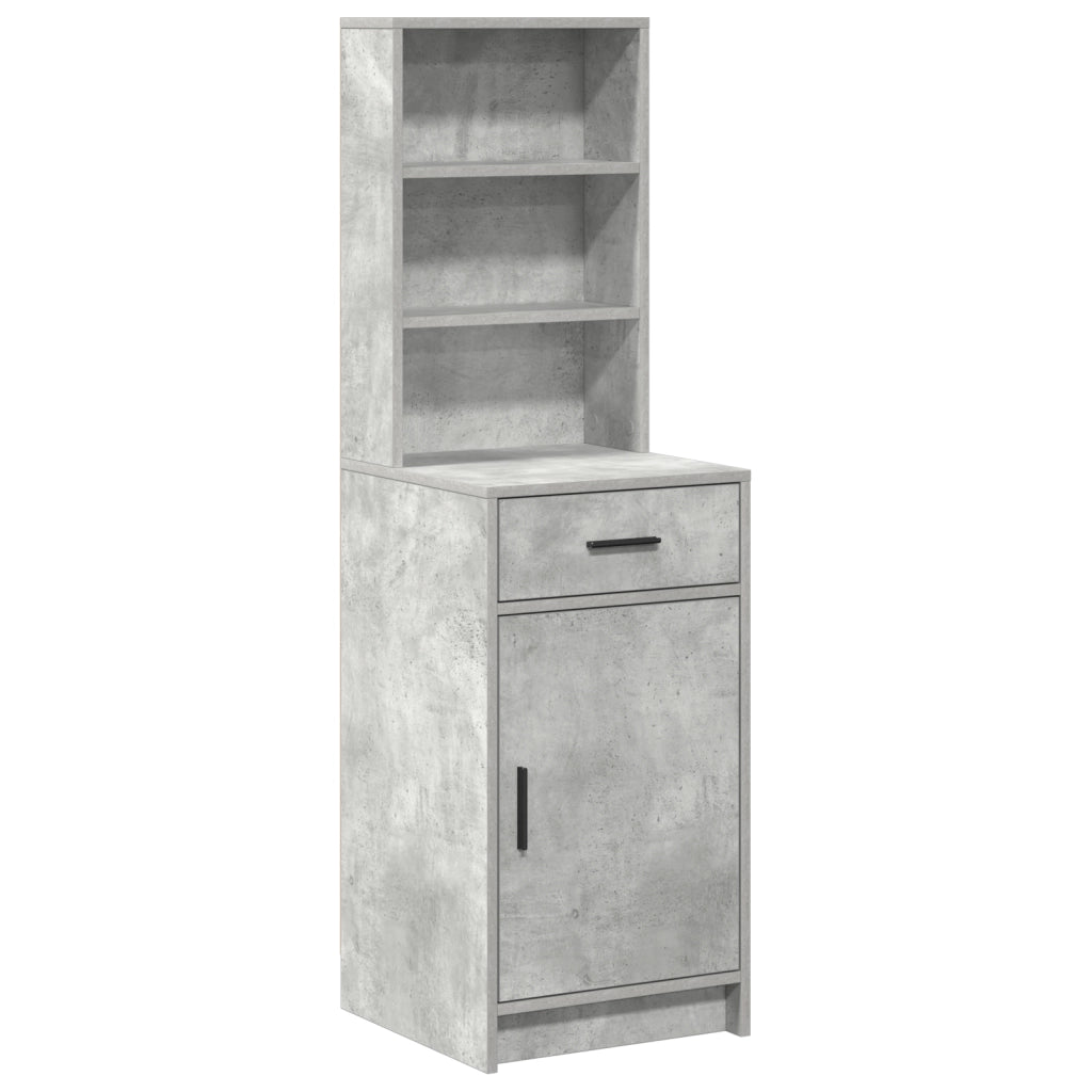 Armadio alto Grigio cemento 40x41x135 cm Legno ingegnerizzato