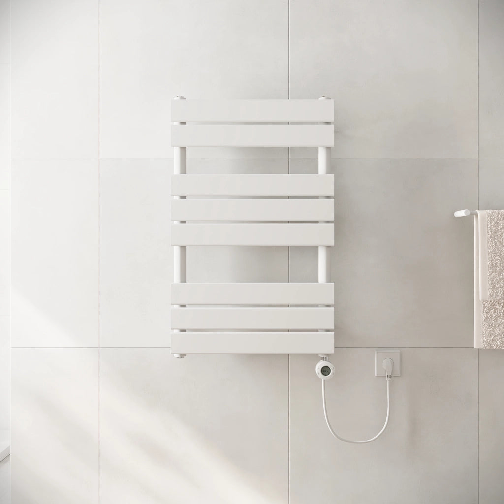 Termoarredo elettrico 800x500 bianco opaco interasse 450 | Andromeda